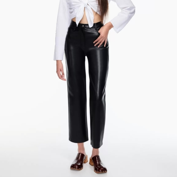 Wilfred Melina Cropped Vegan Leather Pants - Picture 1 of 9